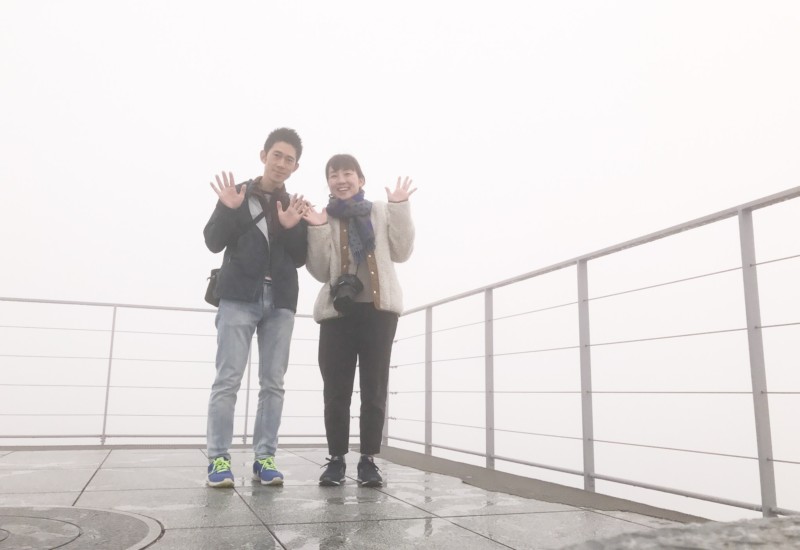 霧だらけの展望台