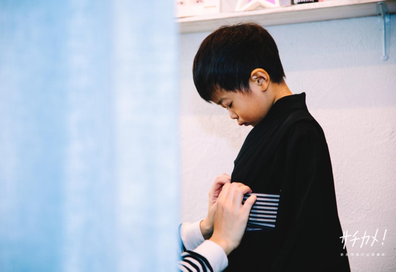 五歳七五三着付け